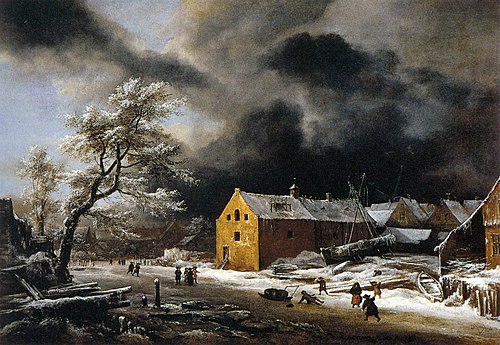 Paysage d'hiver, 1670, Jacob van Ruisdael