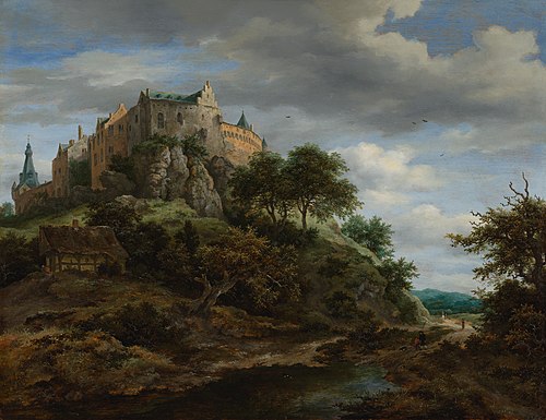 View of Burg Bentheim, 1650, Jacob van Ruisdael