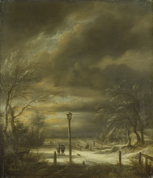 Paysage d'hiver près de Haarlem, 1670, Jacob van Ruisdael