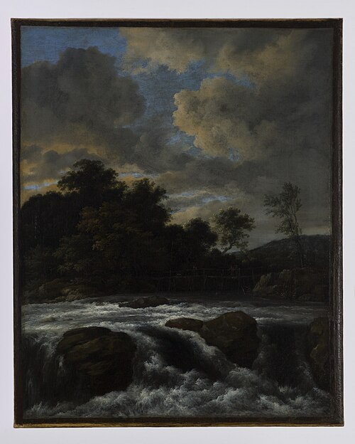 Paysage avec cascade (Saint-Louis), 1665, Jacob van Ruisdael