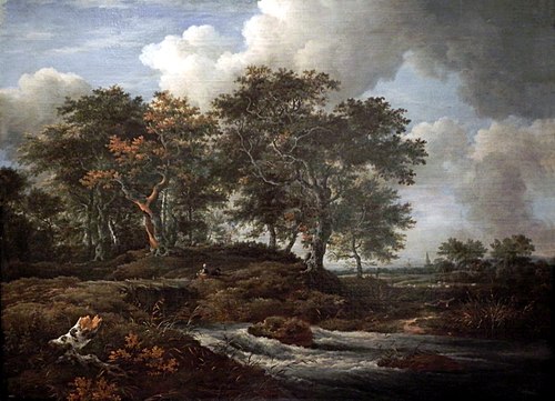 Torrent avec Chênes, 1660, Jacob van Ruisdael