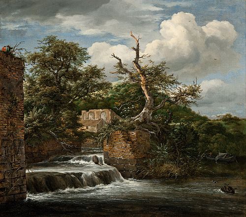 Paysage avec un moulin et des ruines, 1653, Jacob van Ruisdael