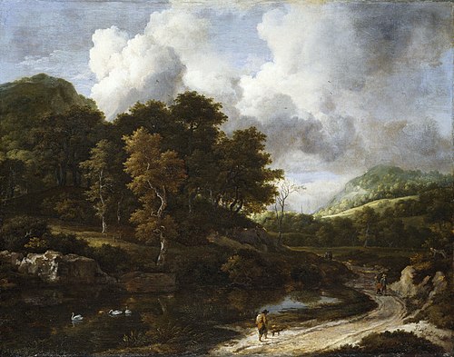 A wooded landscape, 1662, Jacob van Ruisdael