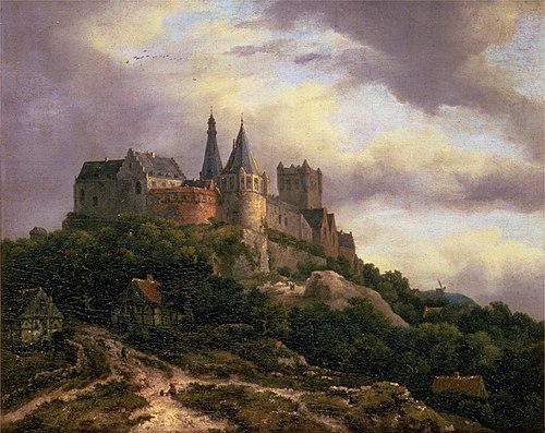 The Castle of Bentheim, 1653, Jacob van Ruisdael
