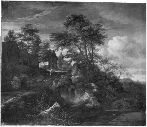 Houses near Castle Bentheim, 1660, Jacob van Ruisdael
