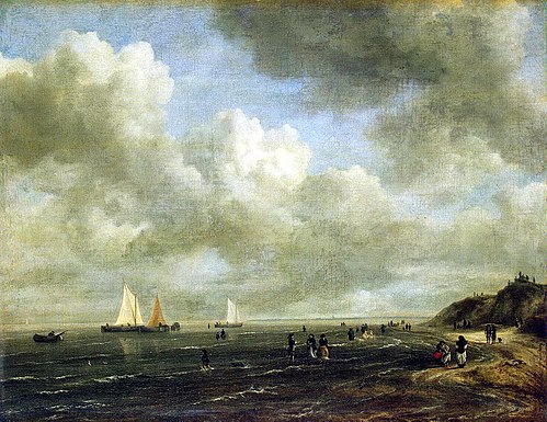 Scène de plage, 1676, Jacob van Ruisdael