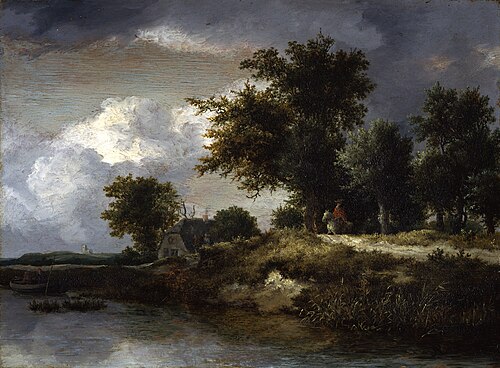 Wooded River Bank, 1657, Jacob van Ruisdael