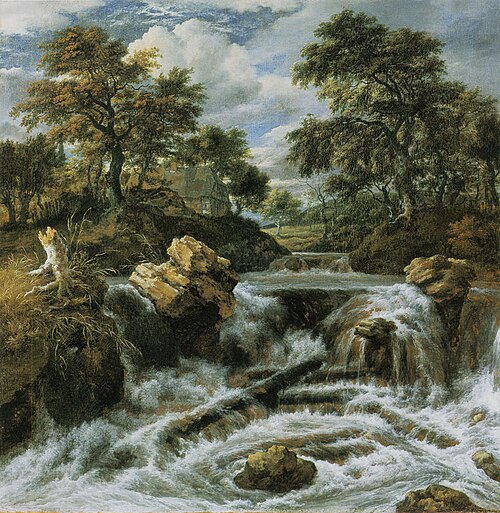 Cascade en forêt, 1660, Jacob van Ruisdael