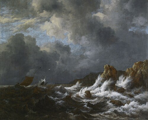 Vue de la côte de Norvège, 1660, Jacob van Ruisdael