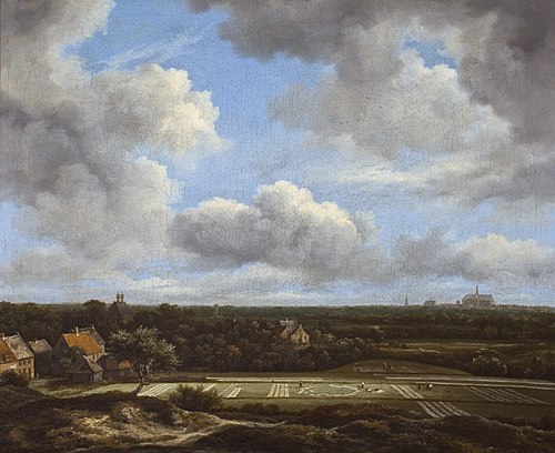 View of the Plain of Haarlem with Bleaching Grounds, 1660, Jacob van Ruisdael