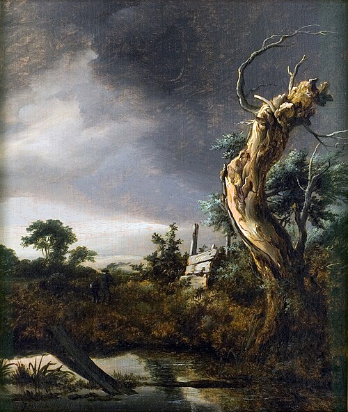 Paysage par temps d'orage, 1649, Jacob van Ruisdael