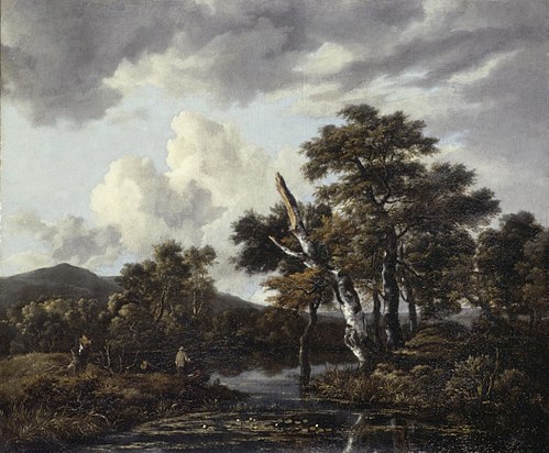 Landscape with birches and a stream, 1670, Jacob van Ruisdael