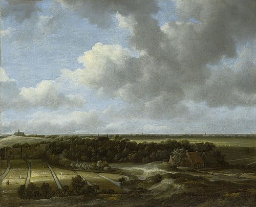 View of Bleaching Fields of Family De Mol in Bloemendaal, 1660, Jacob van Ruisdael