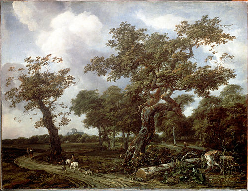 A Wood near The Hague, with a view of the Huis ten Bosch, 1665, Jacob van Ruisdael