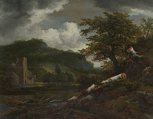 A Landscape with a Ruined Building, 1655, Jacob van Ruisdael