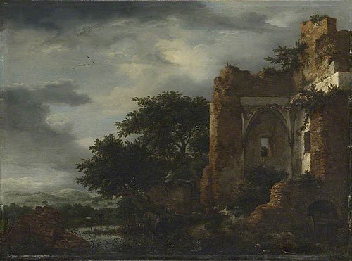 Ruins in a Dune Landscape, 1652, Jacob van Ruisdael