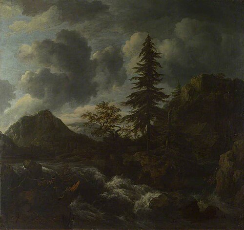 A Torrent in a Mountainous Landscape, 1667, Jacob van Ruisdael