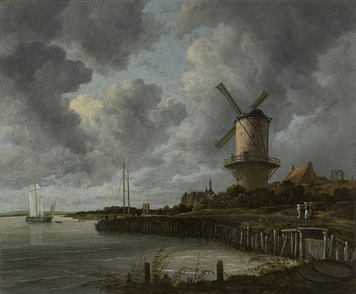 The Windmill at Wijk bij Duurstede, 1670, Jacob van Ruisdael