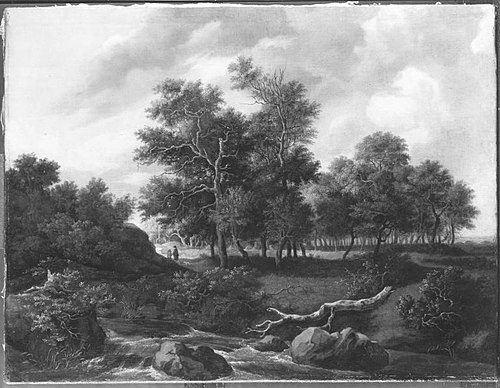 Landschaft mit Gießbach (Nachahmer), , Jacob van Ruisdael