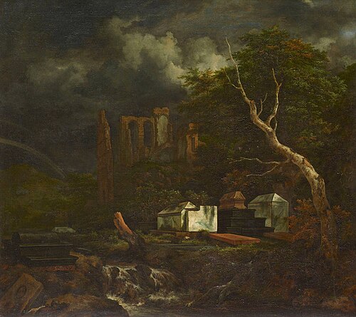 Le cimetière juif, 1653, Jacob van Ruisdael