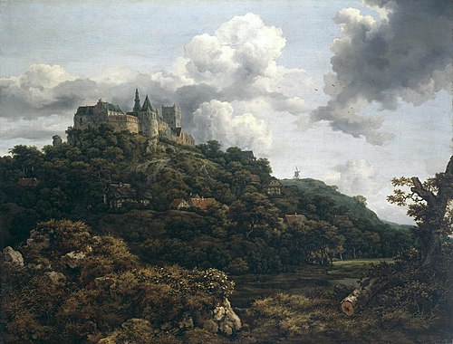 Le Château de Bentheim, 1653, Jacob van Ruisdael