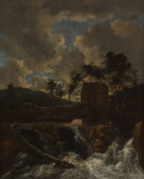Landscape with a Waterfall, 1662, Jacob van Ruisdael