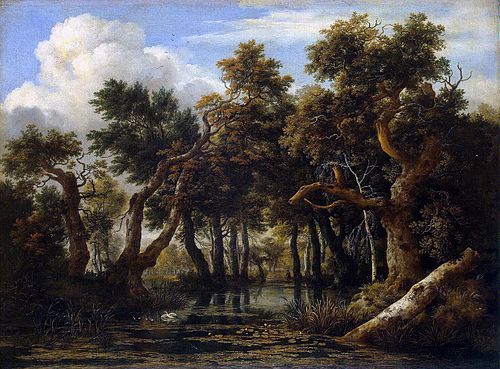 A Wooded Marsh, 1660, Jacob van Ruisdael