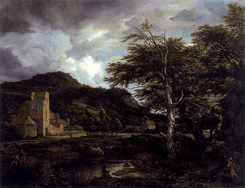 The Monastery, 1650, Jacob van Ruisdael