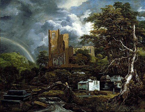 Le Cimetière juif, 1650, Jacob van Ruisdael