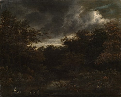 A Wood with a Pool, 1660, Jacob van Ruisdael