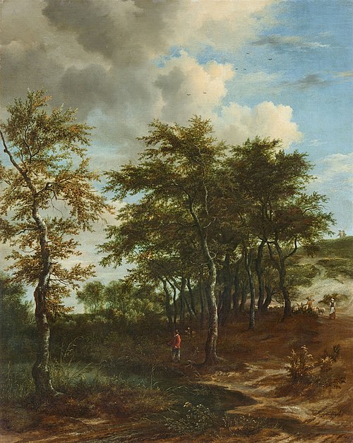 Landscape with Tall Trees, 1670, Jacob van Ruisdael