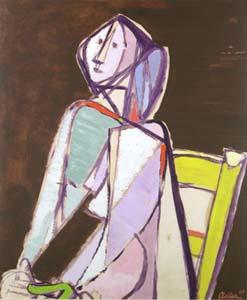 The Seated Figure, 1947, Jankel Adler
