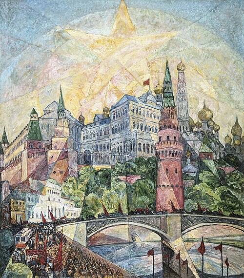 May 1st demonstration in Moscow, 1923, Heinrich Vogeler