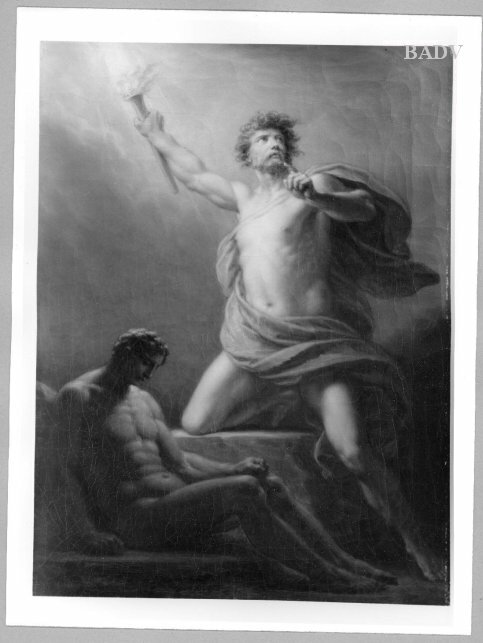 Prometheus with the fire, 1792, Heinrich Friedrich Füger