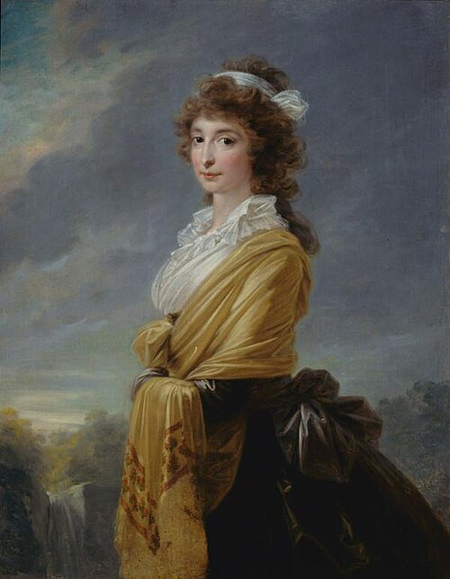 Porträt der Yelizaveta Razumovska (1764-1806), 1787, Heinrich Friedrich Füger