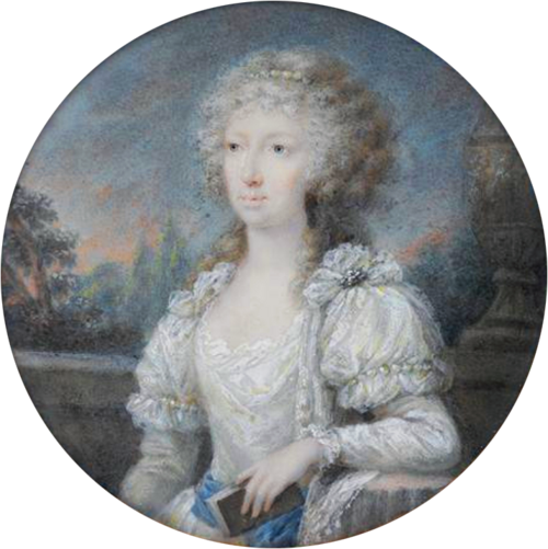 Isabelle de Bourbon (1741-1763), fille du duc de Parme, impératrice d'Allemagne - oeuvre en rapport , 1800, Heinrich Friedrich Füger