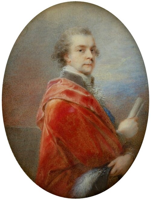 Miniature of Michał Jerzy Wandalin Mniszech., 1791, Heinrich Füger