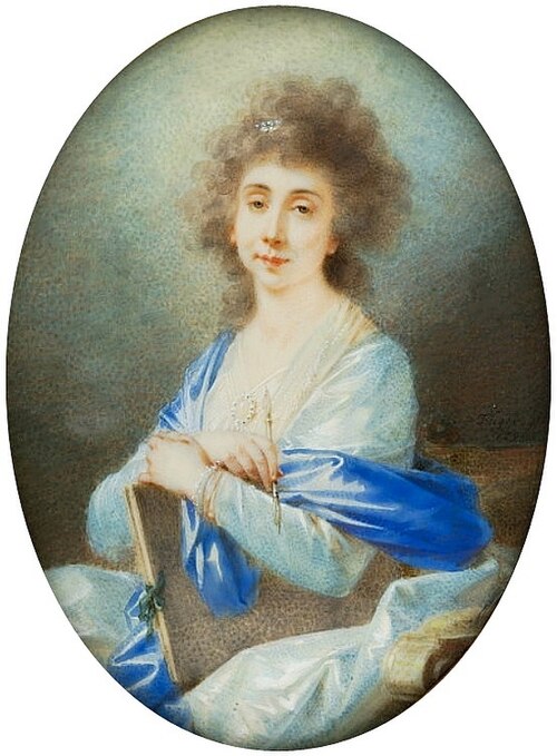 Miniature of Urszula Mniszchowa née Zamoyska., 1791, Heinrich Füger