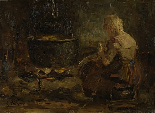 Boerenbinnenhuis, 1898, Evert Pieters