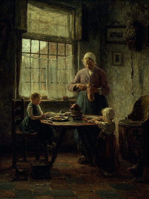 A Family Meal, 1894, Evert Pieters