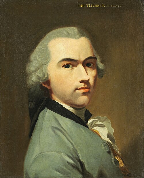 Self-portrait (before 1754), 1754, Johann Heinrich Tischbein