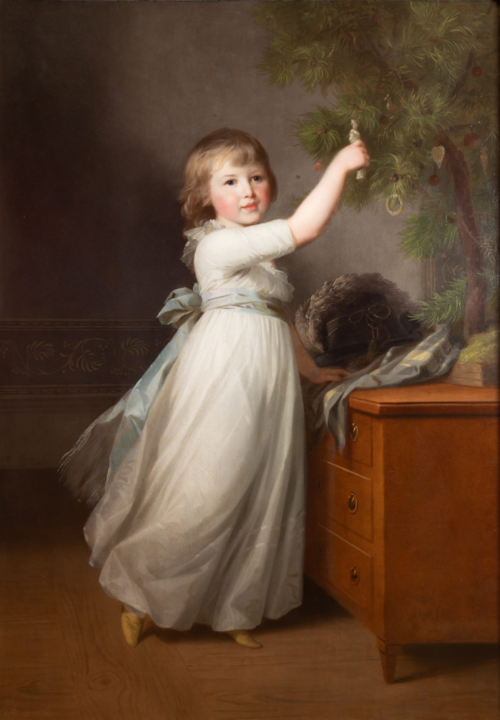 Porträt of Amalia Auguste of Anhalt-Dessau (1793-1854) as a child, 1797, Johann Friedrich August Tischb