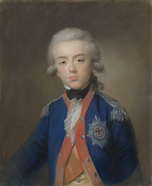 Willem George Frederik (Frederik; 1774-99), prince of Oranje-Nassau. Son of prince Willem V, 1788, Johann Friedrich August Tischb
