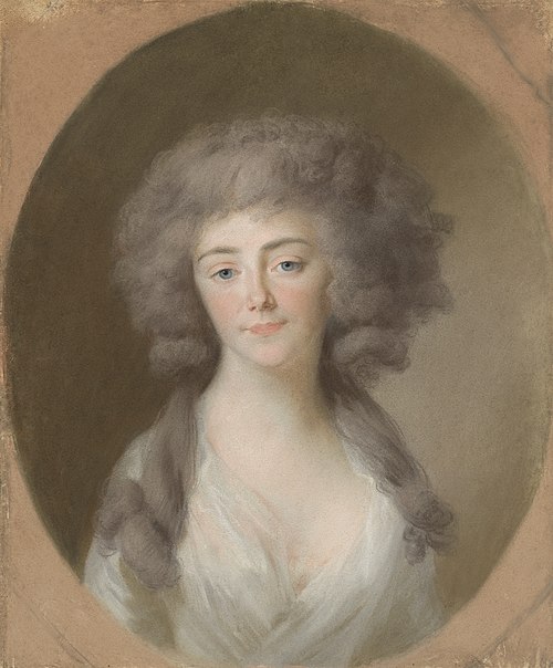 Louisa Isabella Alexandrina Augusta von Kirchberg (1772-1827). wife of Frederik Willem, ruler of Nas, 1800, Johann Friedrich August Tischb