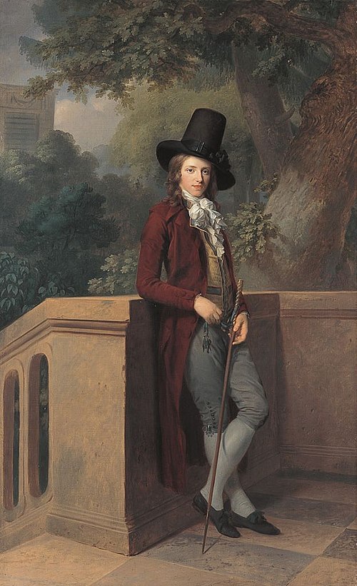 Nicolas Châtelain dans le jardin, 1791, Johann Friedrich August Tischb