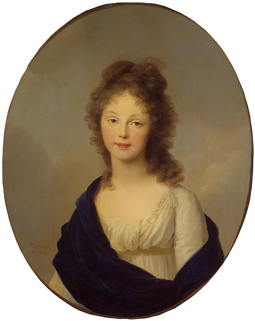Portrait of Queen Louise of Prussia, 1798, Johann Friedrich August Tischb