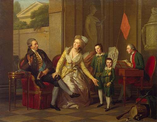 Portrait of the Saltykov Family, 1782, Johann Friedrich August Tischb