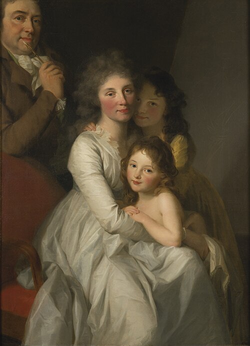 Portrait of the Artist and his Family, 1796, Johann Friedrich August Tischb