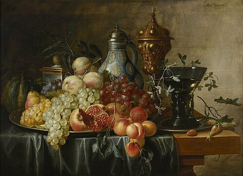Still life with fruit, 1650, Alexander Coosemans