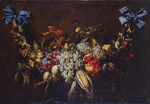 Guirlande de fruits, 1650, Alexander Coosemans